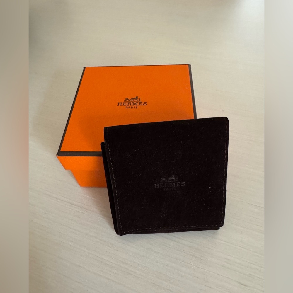 HERMĒS Empty Gift Box & Velvet Pouch